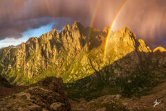 Rainbows in the Rockies print