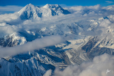 Mount Denali in Denali National Park in Alaska.