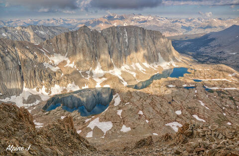 Hitchcock lakes near Mt. Whitney in Sequoia National Park in California.