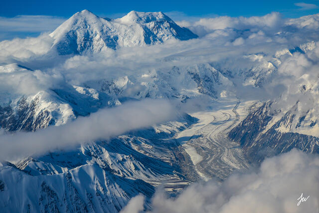Mount Denali in Denali National Park in Alaska.