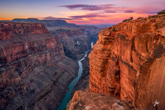 Grand Canyon sunrise at Toroweap on the North Rim.