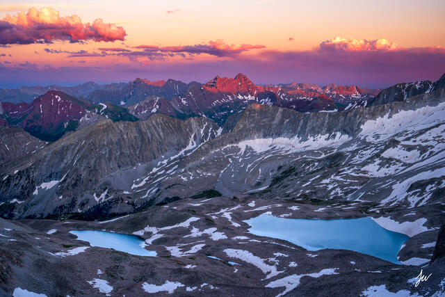 Maroon Bells Sunset from K2.