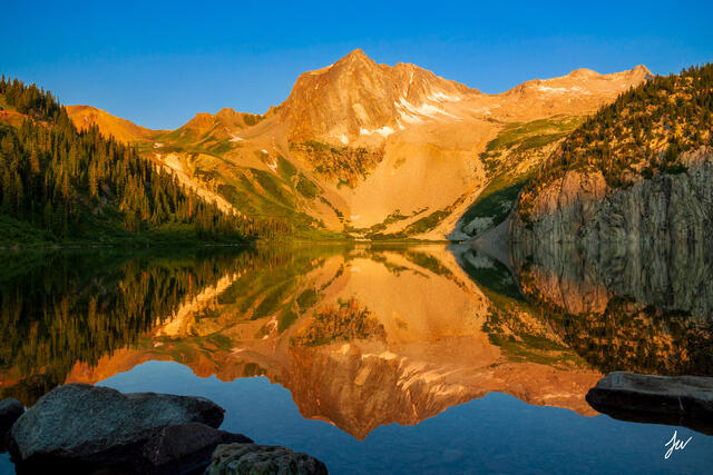Sunrise at Snowmass Lake near Aspen Colorado.