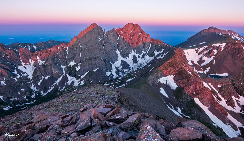 Sunrise Over The Crestones print