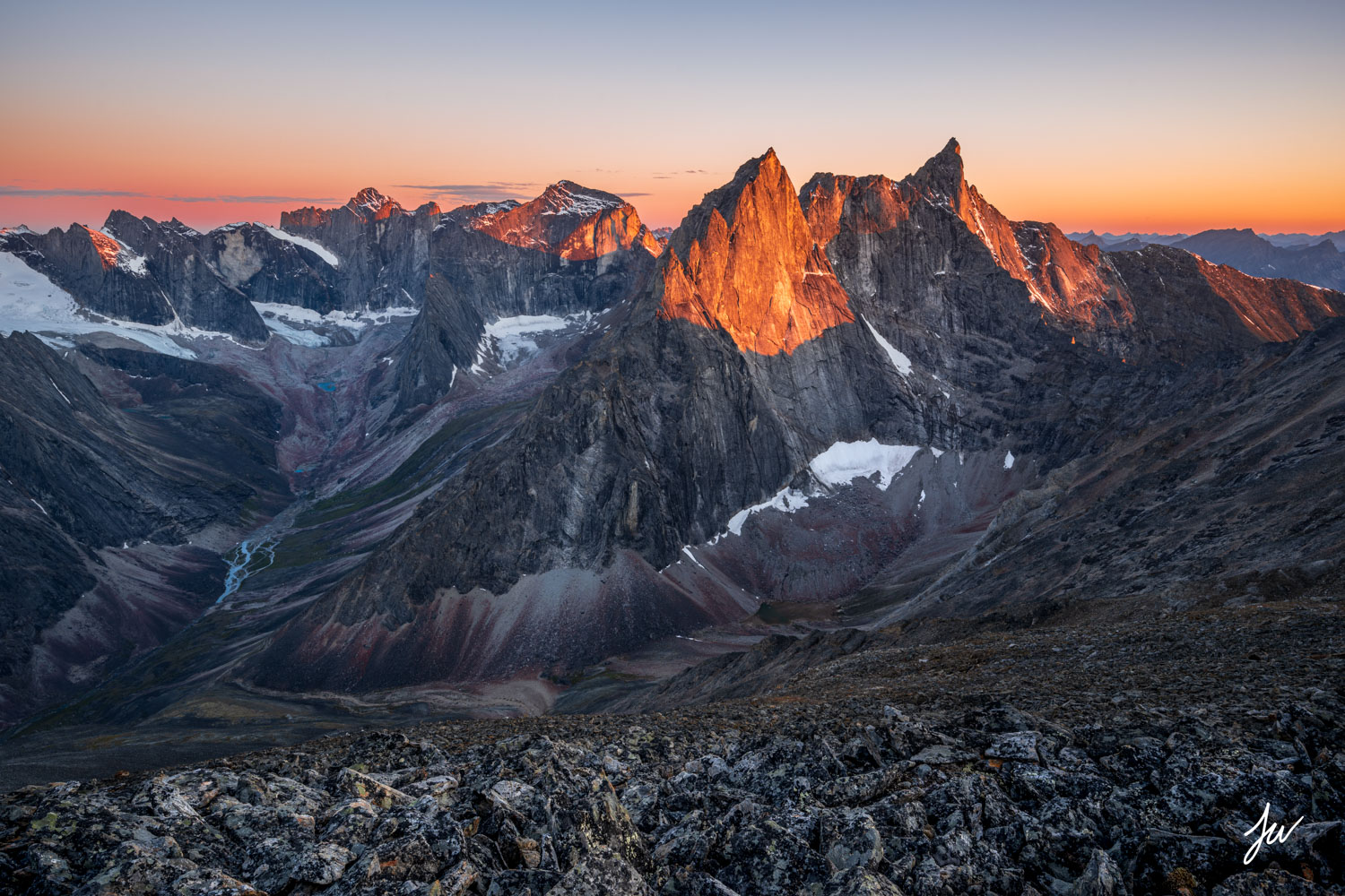 Midnight in the Arctic Gates of the Arctic National Park, Alaska