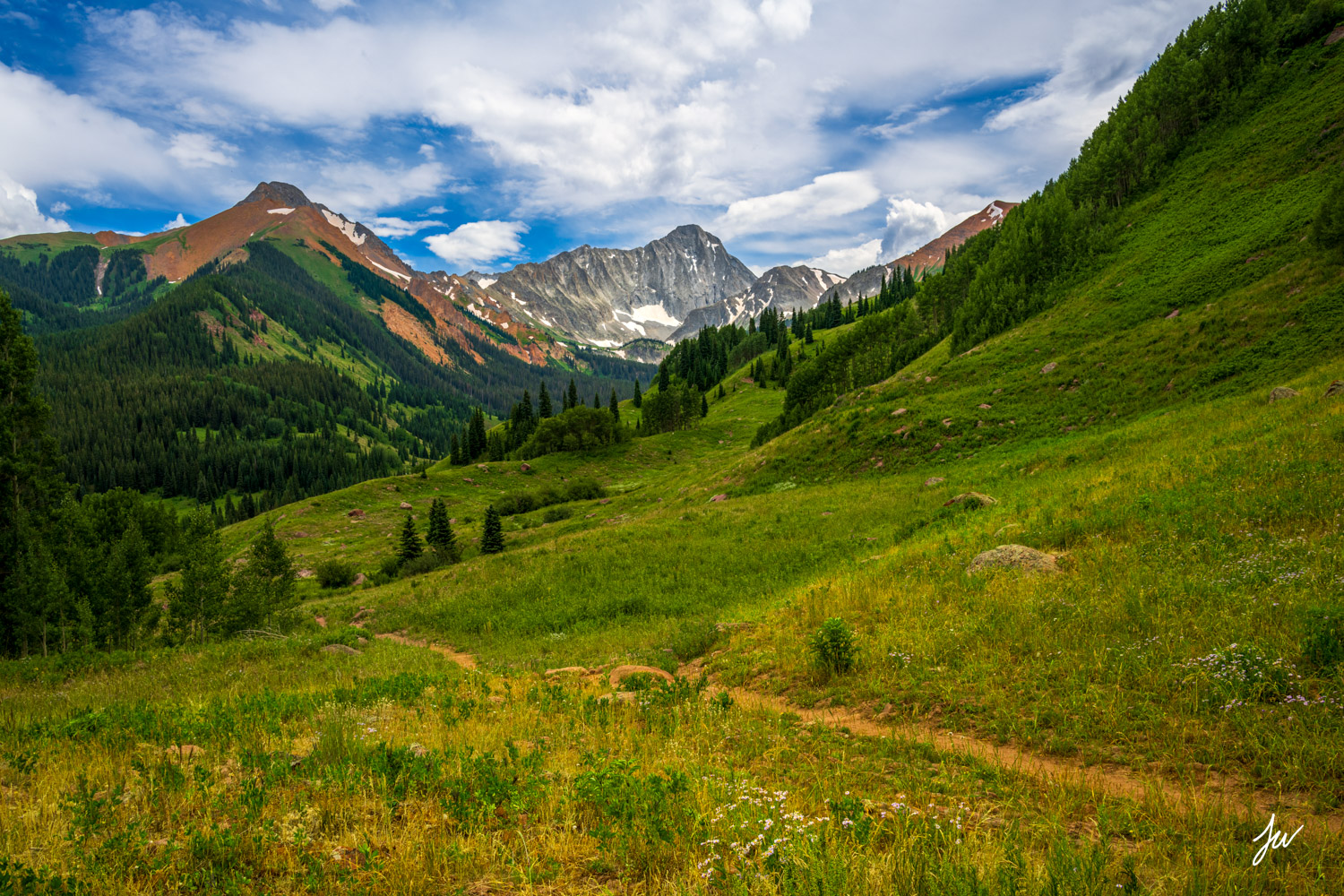Summer in Colorado near Capitol Peak.