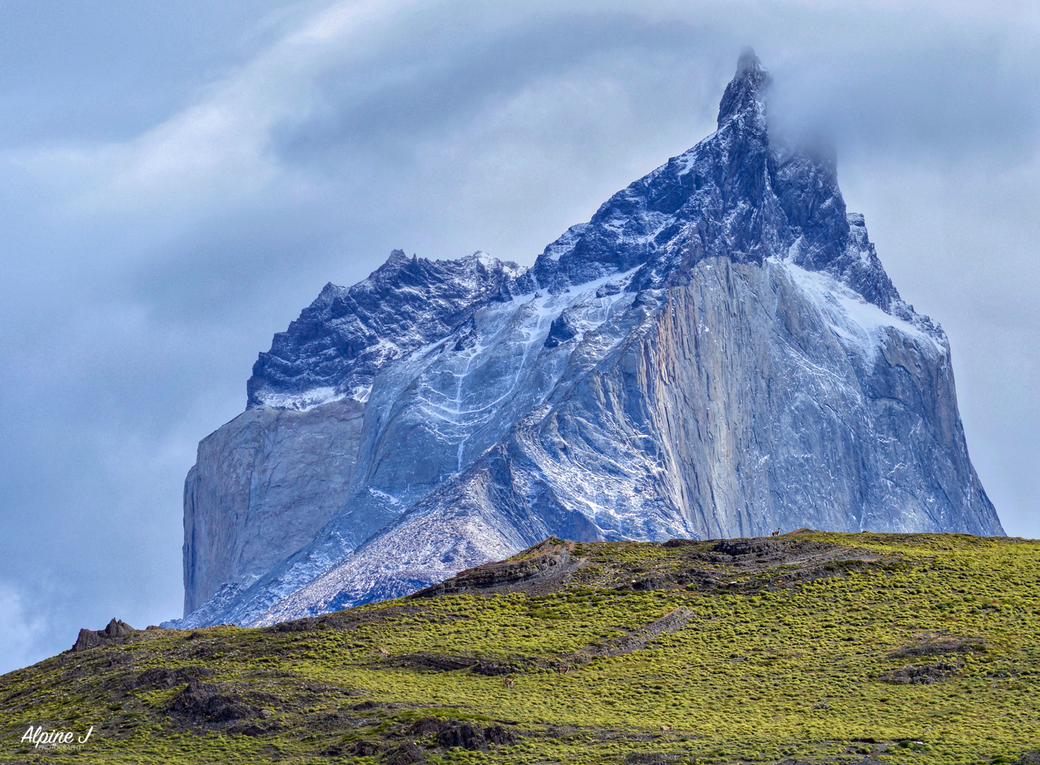 Torres Del Paine landscape in Chilean Patagonia.