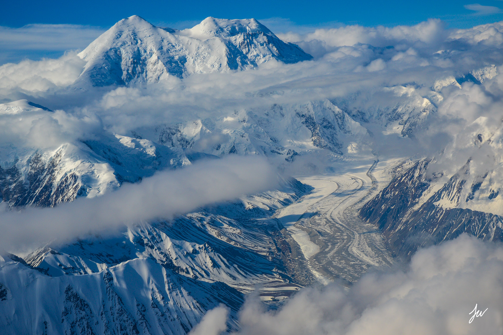 Mount Denali in Denali National Park in Alaska.