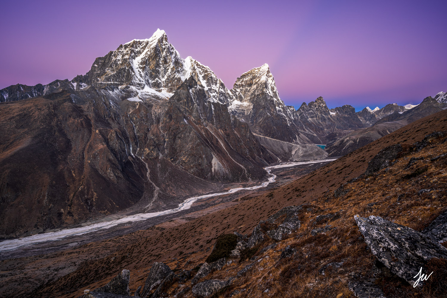 Sunrise above Dingboche in the Khumbu, Nepal.