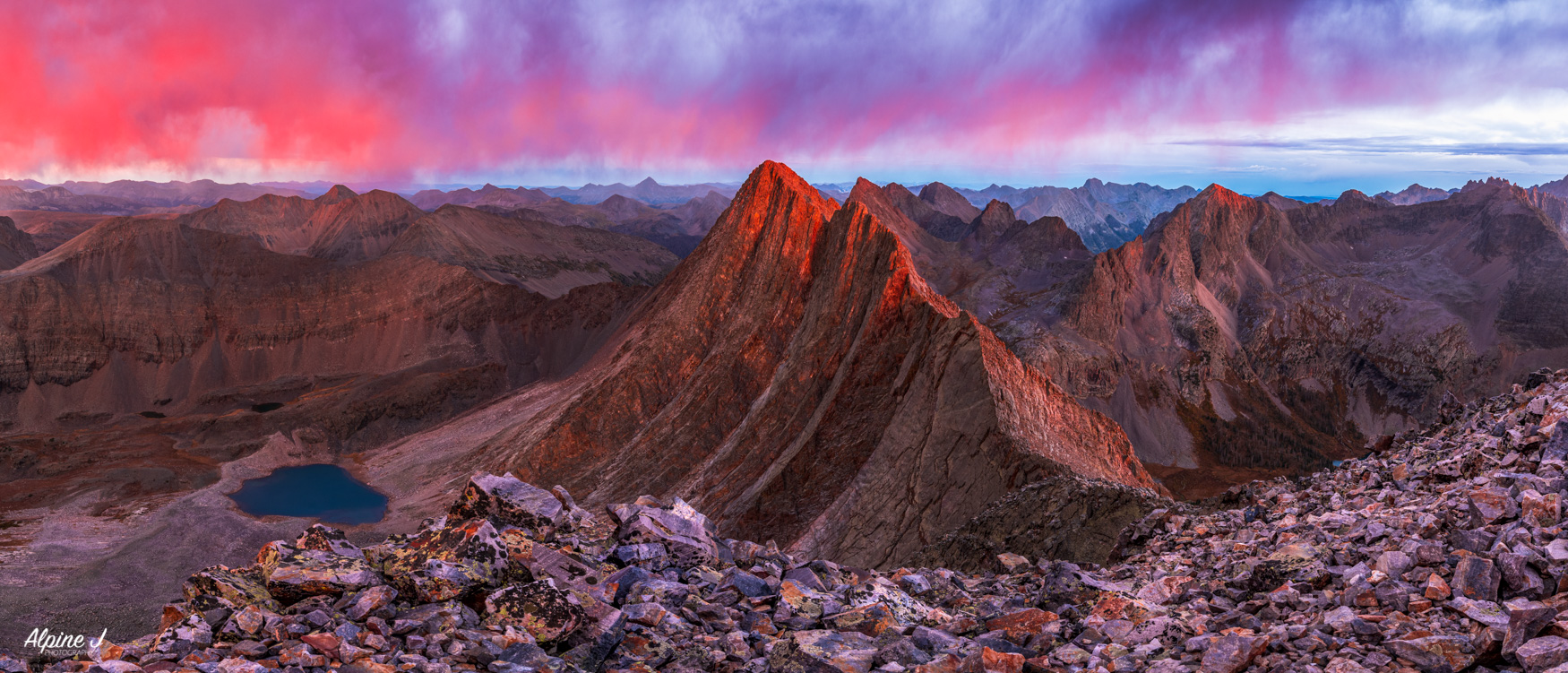 Weminuche Sunset in Colorado.