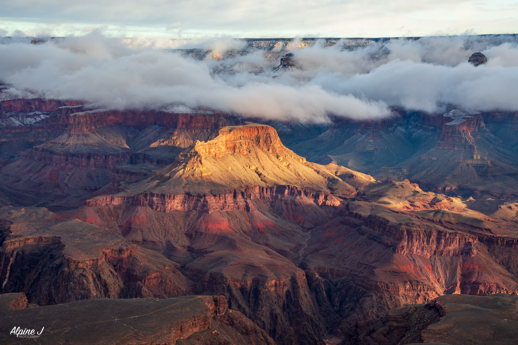 Grand Canyon storm in Arizona. 
