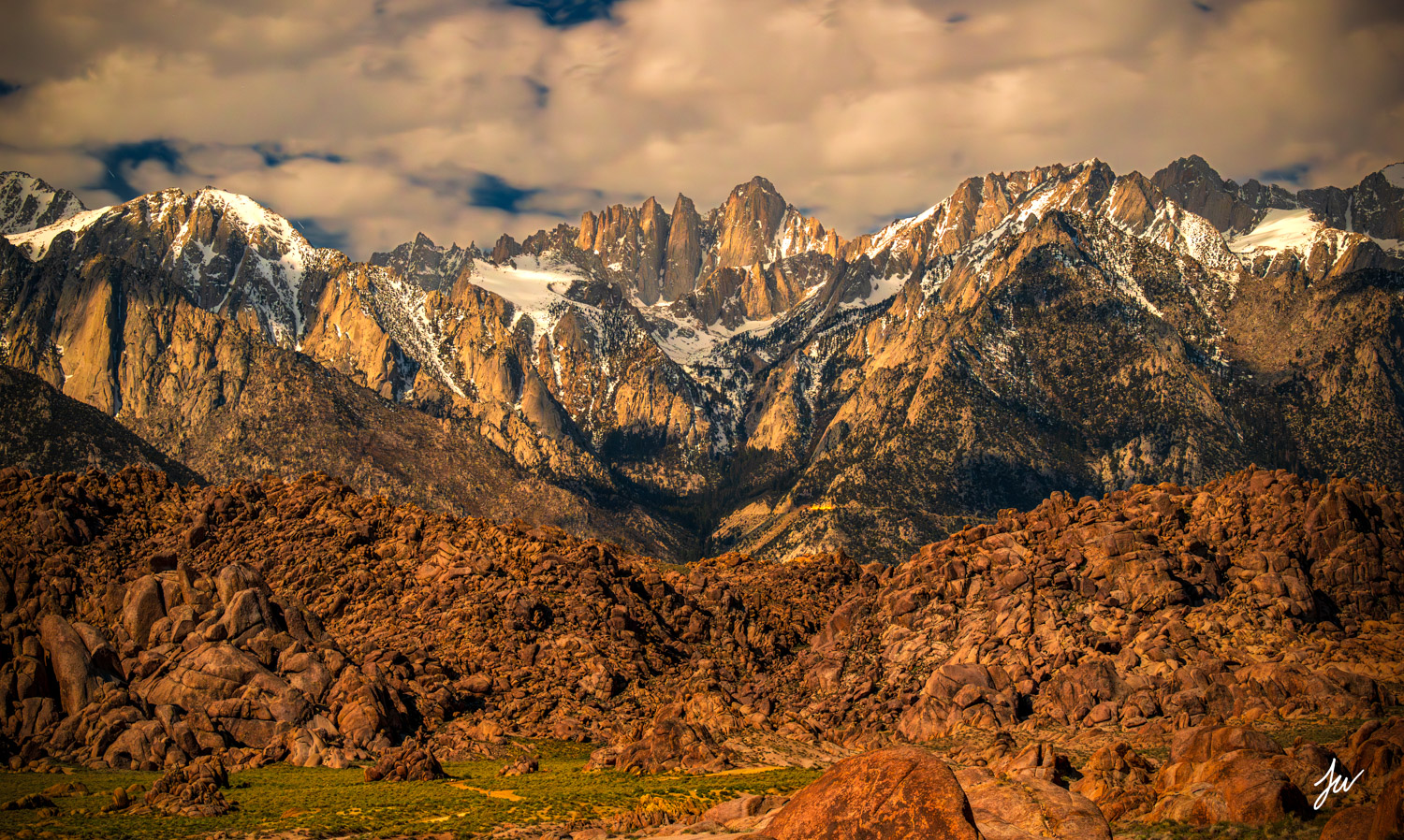 Mount Whitney Moonlight in California.