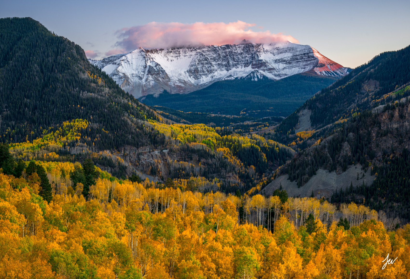Fall color near Telluride, Colorado.